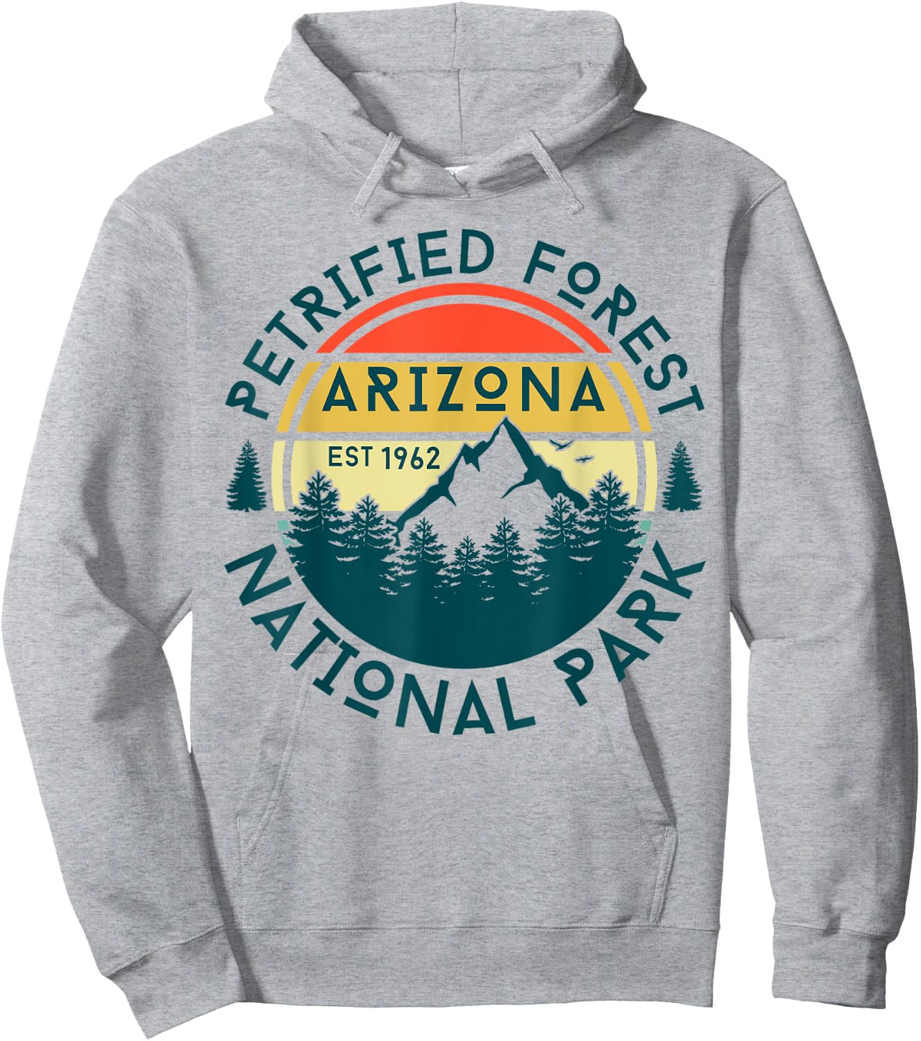 Petrified Forest National Park Arizona Hiking Outdoors Hoodie - Hoodie | Ash