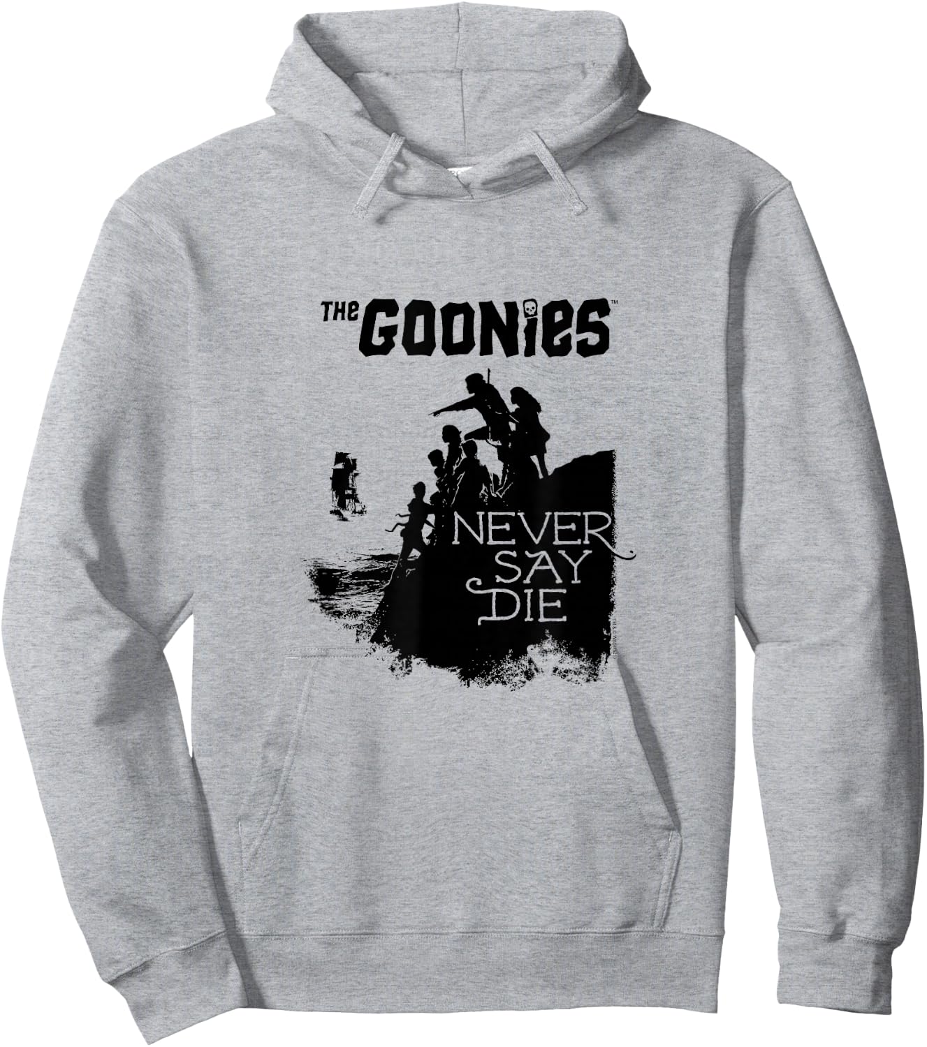 The Goonies Group Silhouette Coast Hoodie - Hoodie | Ash
