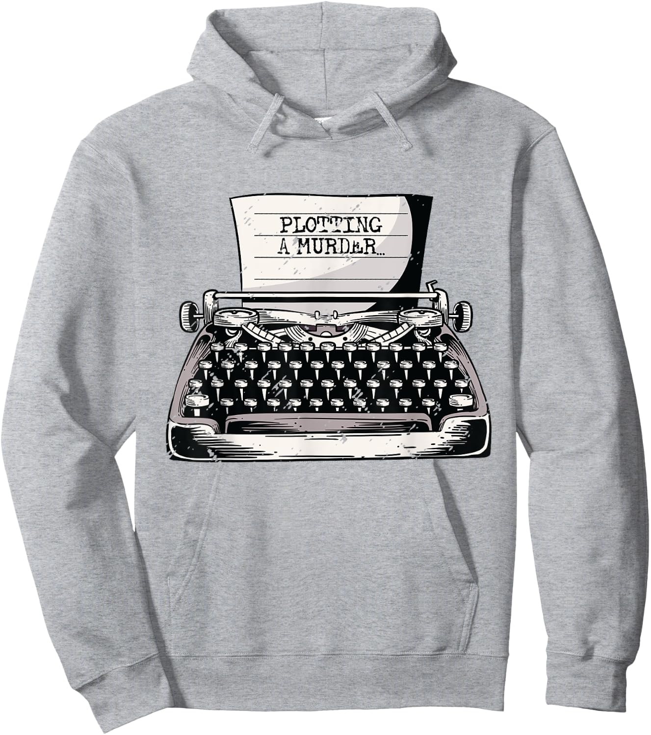 Plotting A Murder Book Writing Novel Author Writer Hoodie - Hoodie | Ash