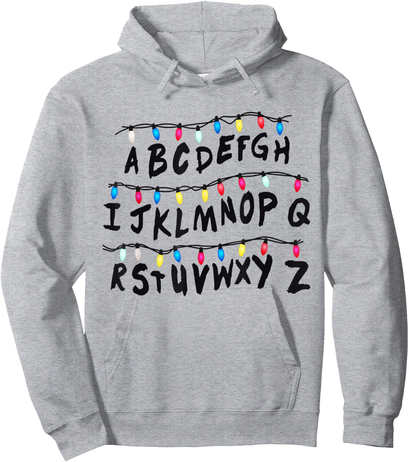 Alphabet Wall - Alphabet Halloween Costume Christmas Hoodie - Hoodie | Ash