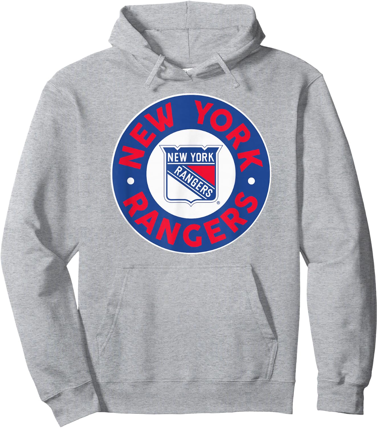 New York Rangers Symbol Gray Officially Licensed Hoodie - Hoodie | Ash