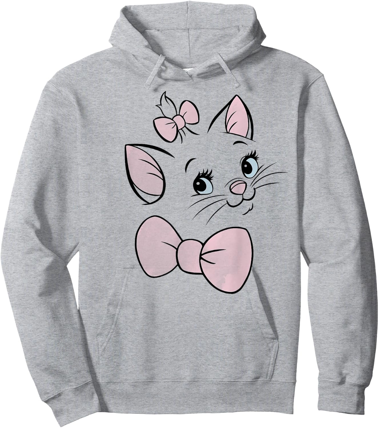 Disney The Aristocats Marie Large Face Hoodie - Hoodie | Ash