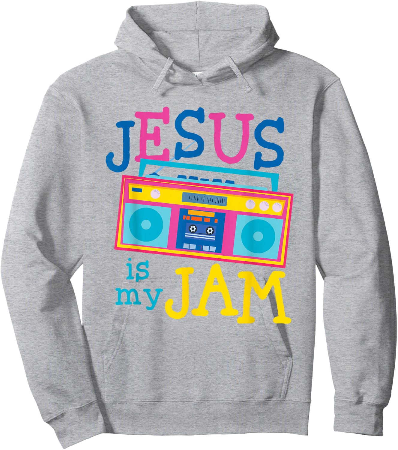Jesus is My Jam Inspiration Christian Religious Bible Verse Hoodie - Hoodie | Ash