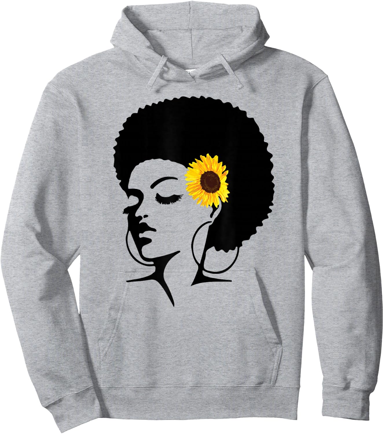 Juneteenth Shirts Women Afro Natural Black Hair Kind Pride Hoodie - Hoodie | Ash