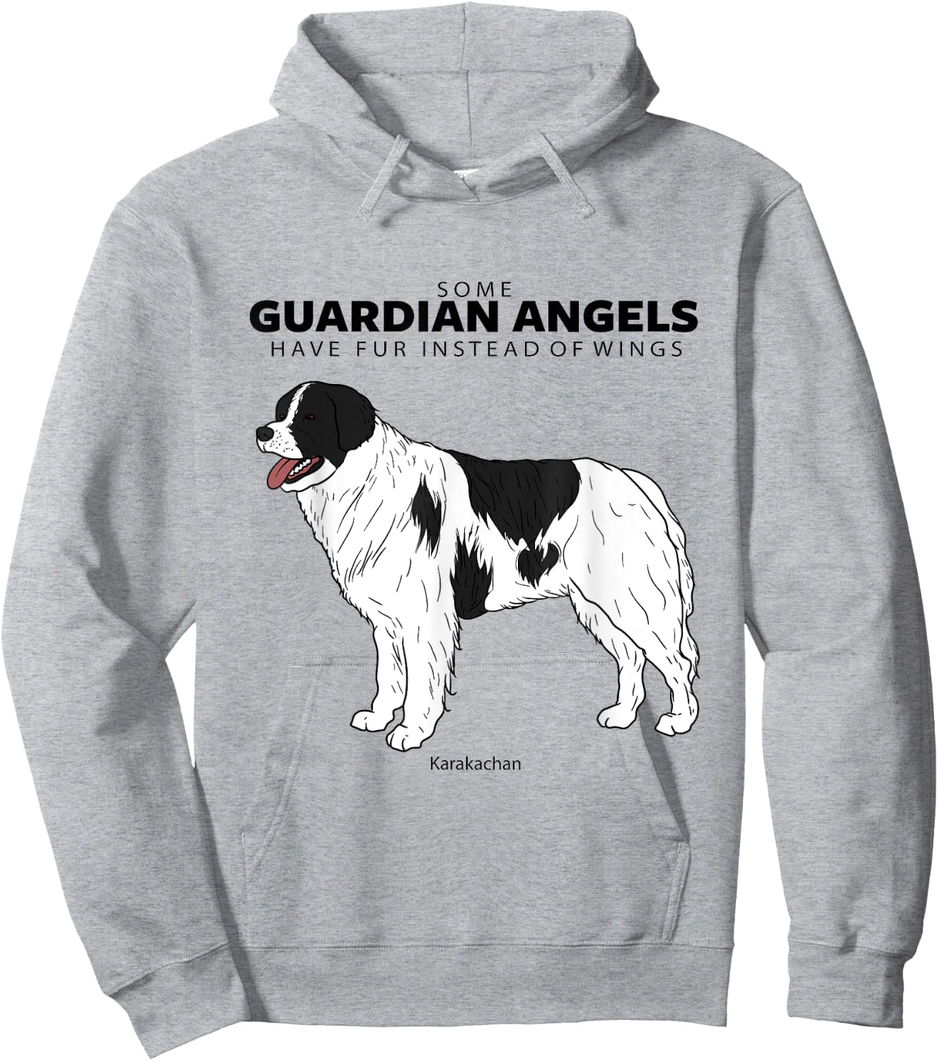 Karakachan Livestock Guardian Dog Guardian Angel With Fur Women Hoodie - Hoodie | Ash