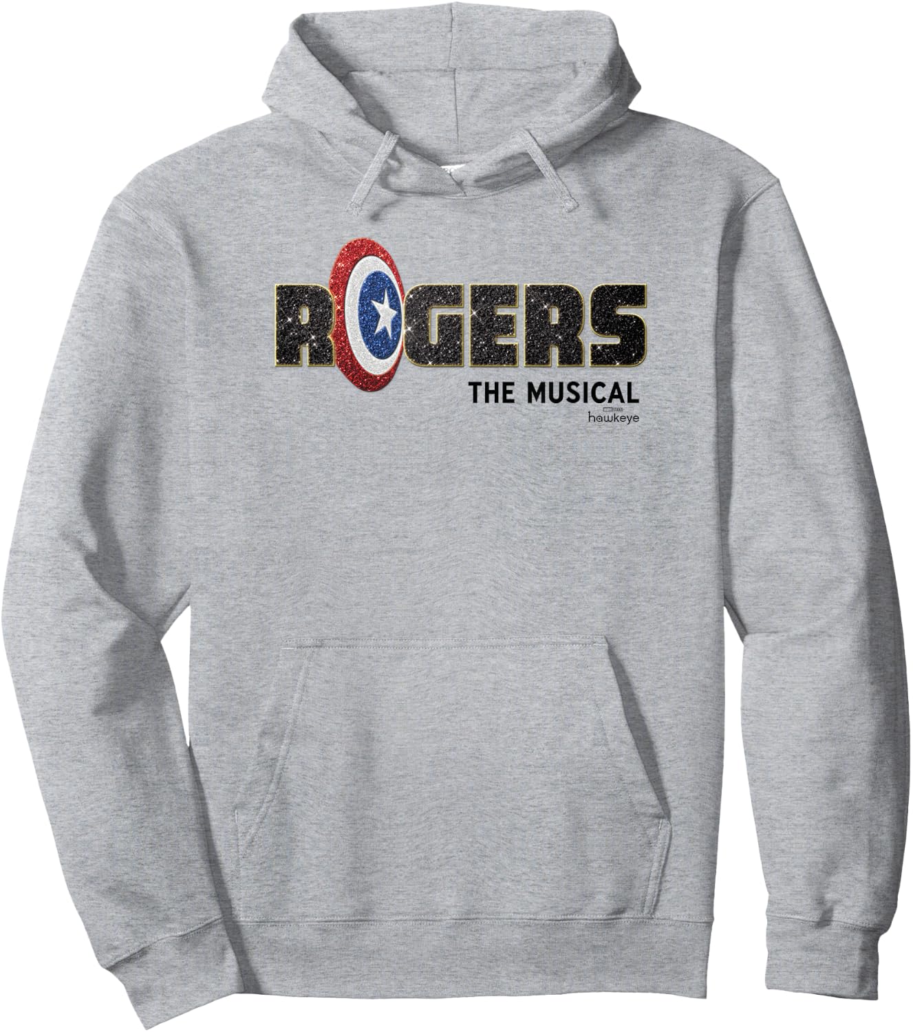 Marvel Hawkeye Rogers The Musical Logo Hoodie - Hoodie | Ash