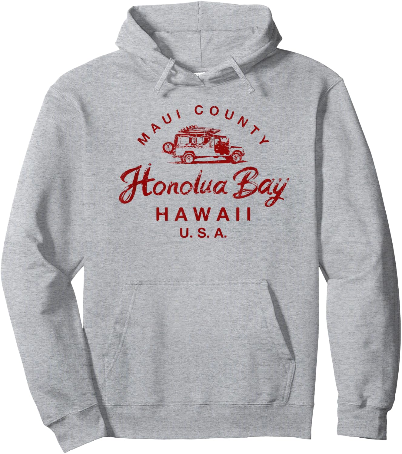 Hawaii Honolua Bay Maui Hawaiian Vintage Surfing Hoodie - Hoodie | Ash