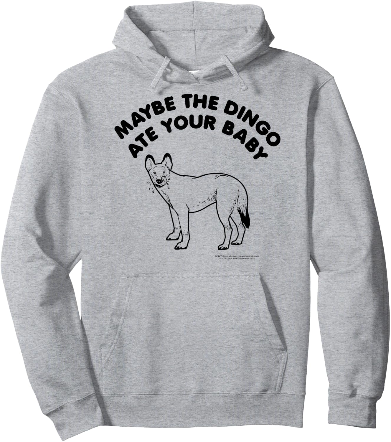 Seinfeld Maybe The Dingo Ate Your Baby Illustration 90's TV Hoodie - Hoodie | Ash