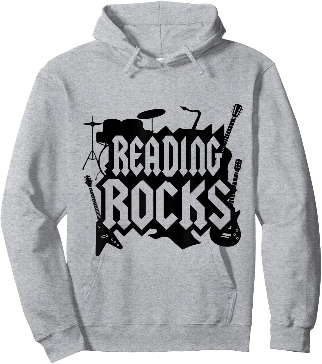 Reading Rocks Read Teacher Libray Librarian ELA Teacher Hoodie - Hoodie | Ash