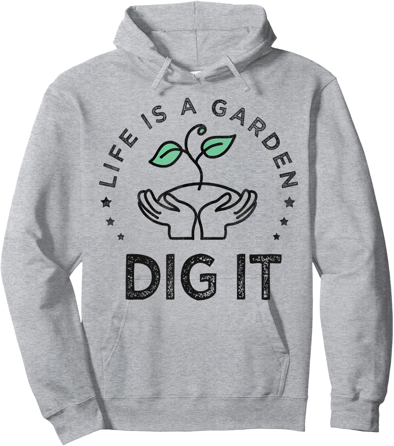 Vintage Life is a garden dig it Hoodie - Hoodie | Ash