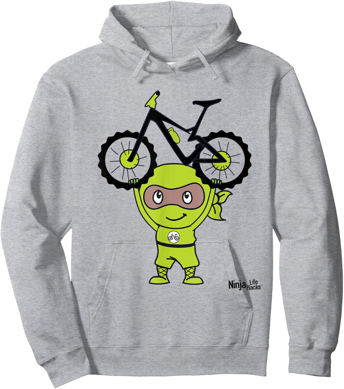 Gritty Ninja Hoodie - Hoodie | Ash
