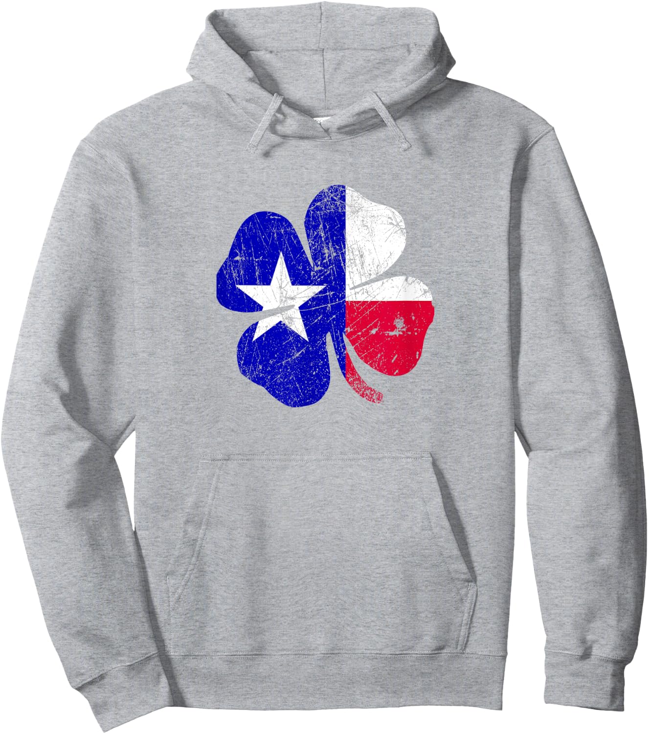 St. Patricks Day Texas Shamrock Hoodie - Hoodie | Ash