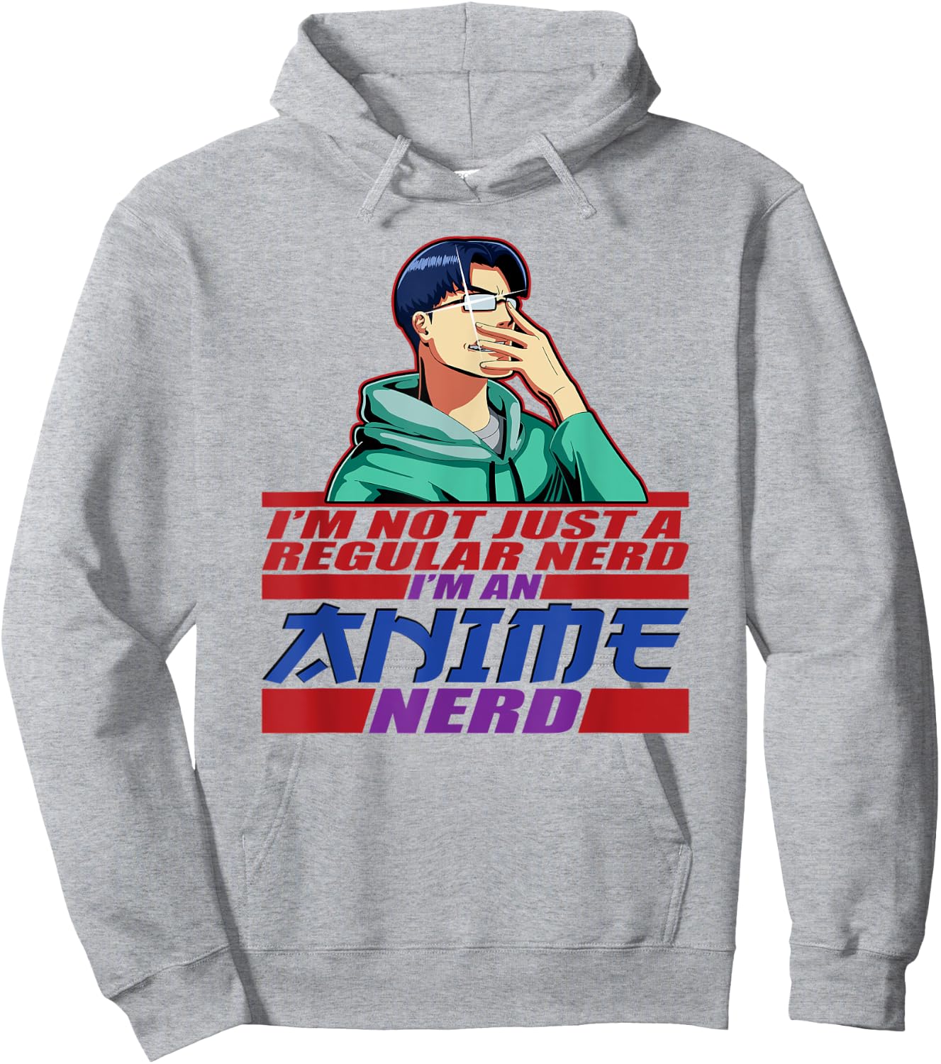 Anime, Men Boys, I'm An Anime Nerd, Manga, Kawaii Funny Hoodie - Hoodie | Ash