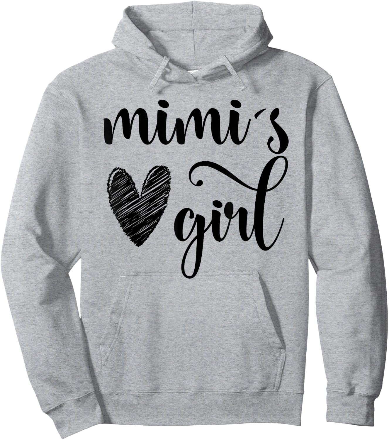 Funny Matching Mimi Girl for Grandma Whit Girl Mother's Day Hoodie - Hoodie | Ash
