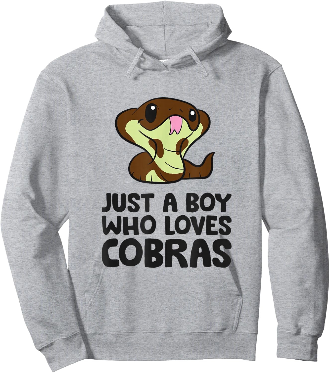 King Cobra Snake Just a Boy Who Loves Cobras Hoodie - Hoodie | Ash