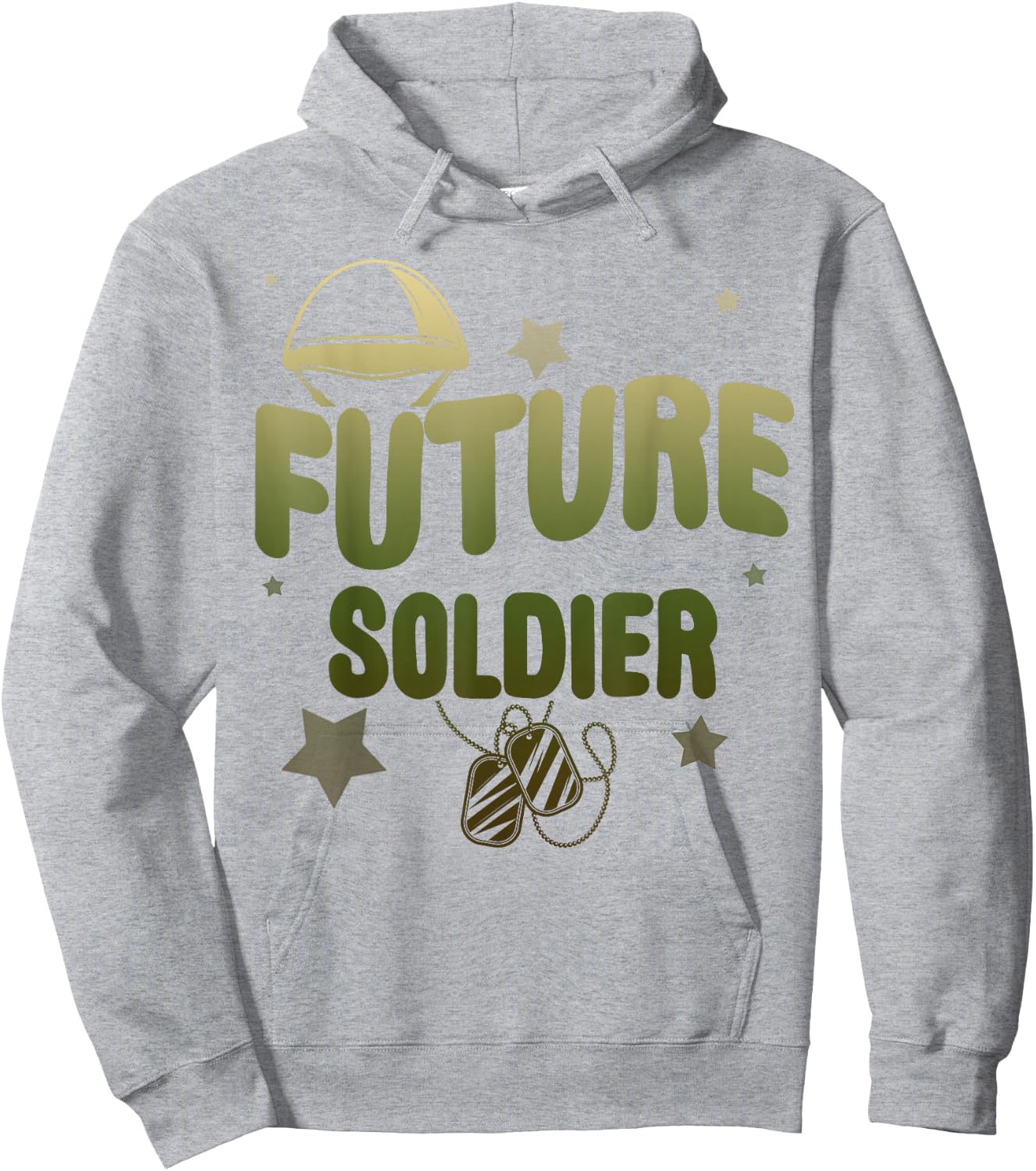 Future Soldier Family Cool Military Kids Army Boy Birthday Hoodie - Hoodie | Ash