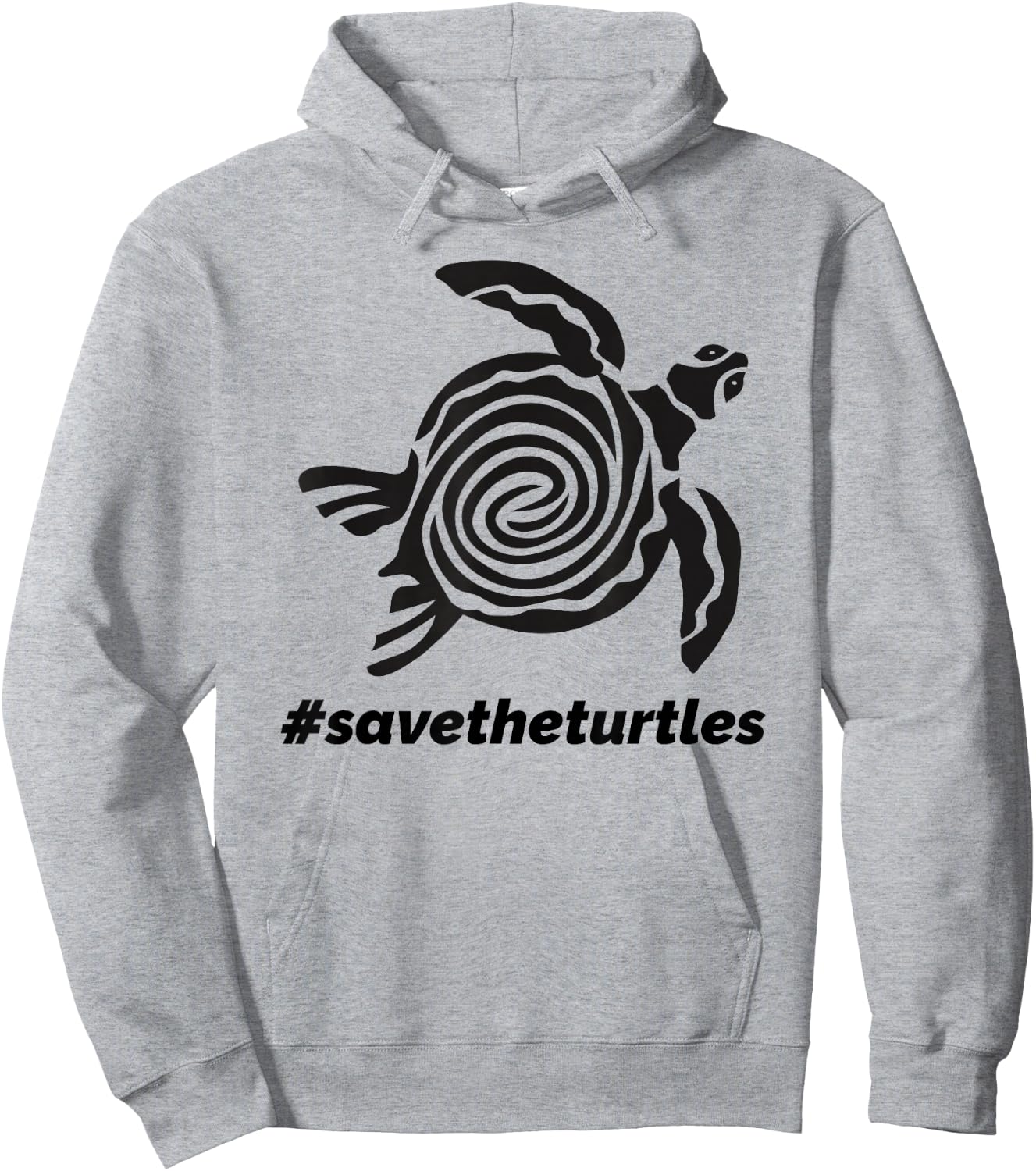 Save The Sea Turtles Conservancy Keep The Ocean Plastic Free Hoodie - Hoodie | Ash