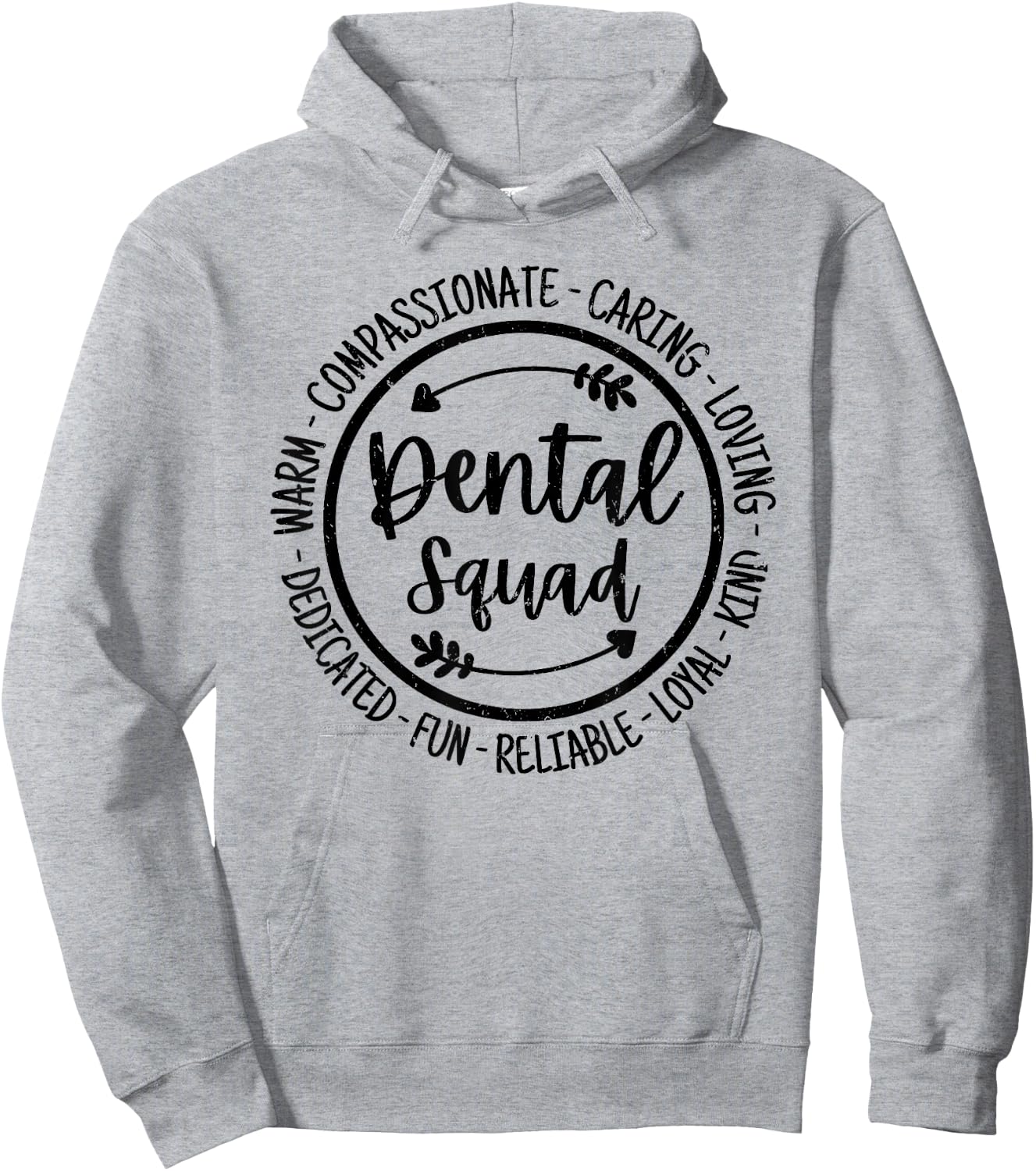 Dental Squad Dental Assistant Hygienist Dentists Vintage Hoodie - Hoodie | Ash