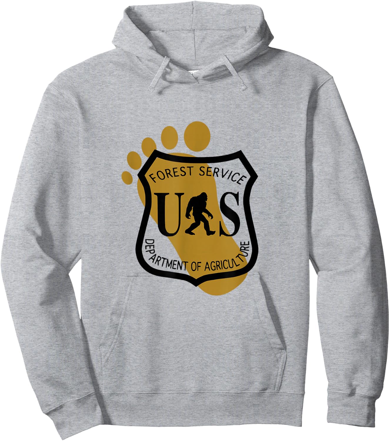 US Forest Services Bigfoot Patrol Hoodie - Hoodie | Ash
