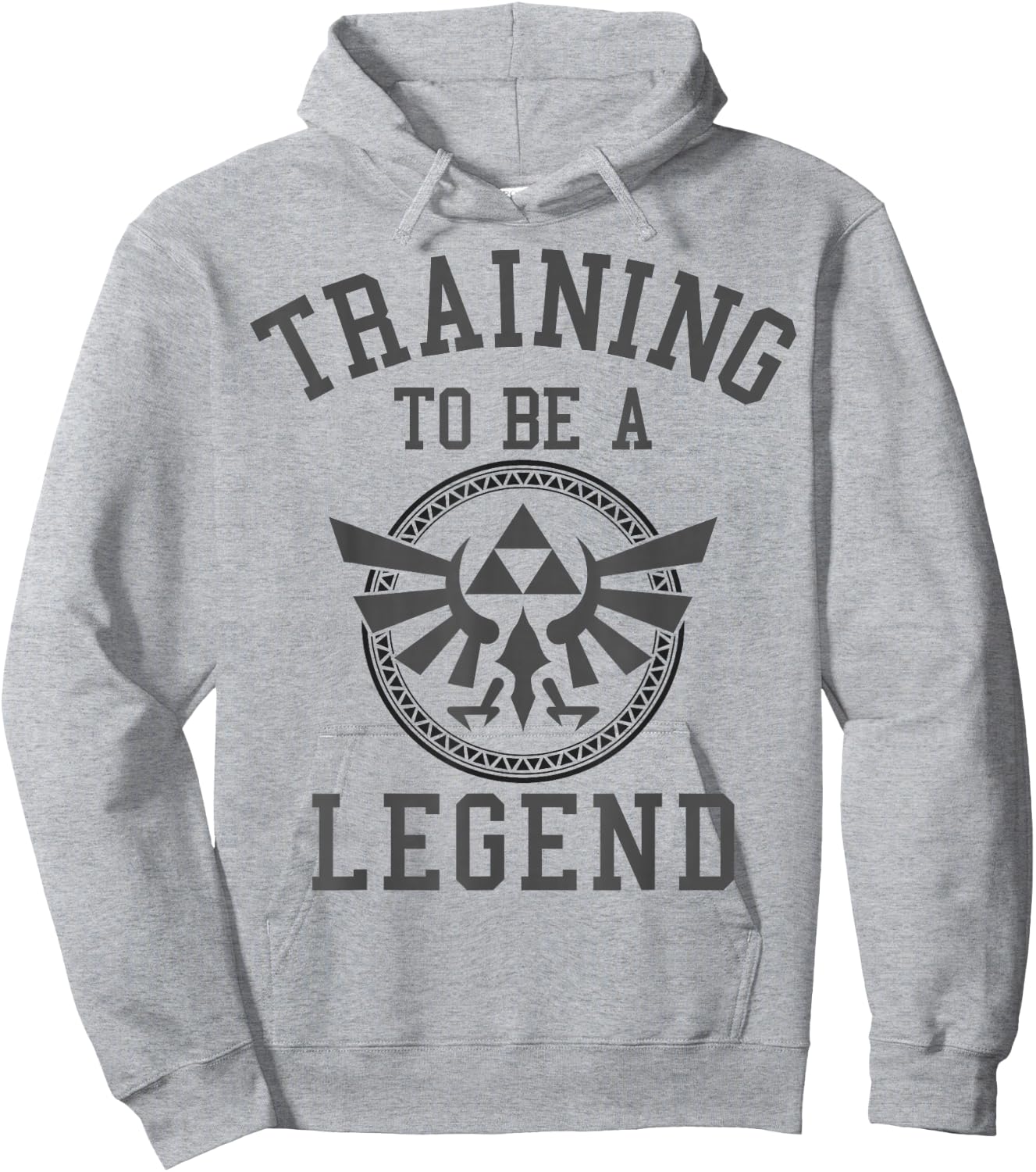 Nintendo Zelda Training to Be A Legend Badge Graphic Small Hoodie - Hoodie | Ash