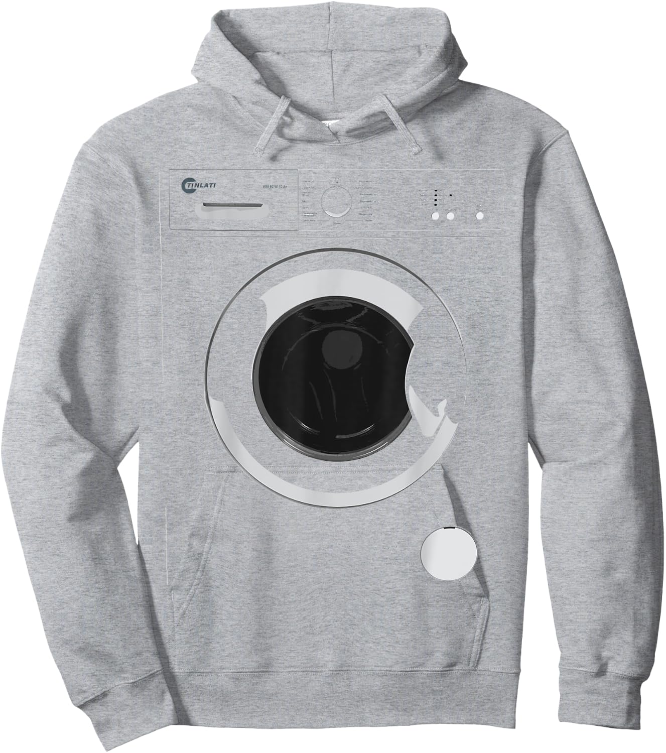 Washing Machine Costume Funny Tech Designs for Halloween Hoodie - Hoodie | Ash