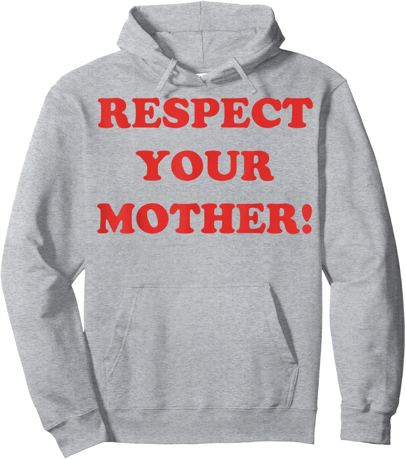 Respect Your Mother Minimalism Retro Funny Mother's Day Hoodie - Hoodie | Ash