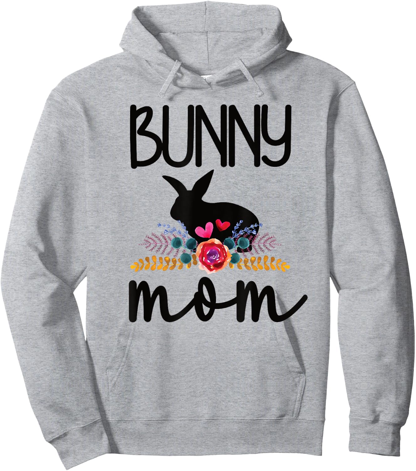 Cute Bunny Mama Ideas For Rabbit Owner Bunny Mom Proud Rabbit Mom Hoodie - Hoodie | Ash