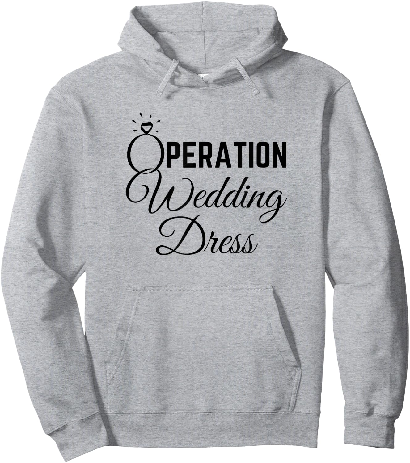 Wedding Dress Shopping Shirt Operation Wedding Dress Hoodie - Hoodie | Ash