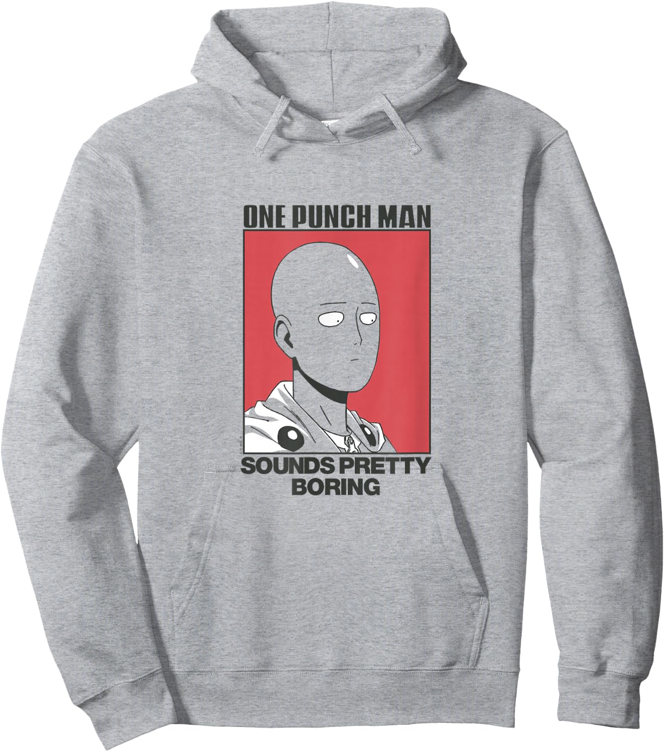 One Punch Man Sounds Pretty Boring Hoodie - Hoodie | Ash