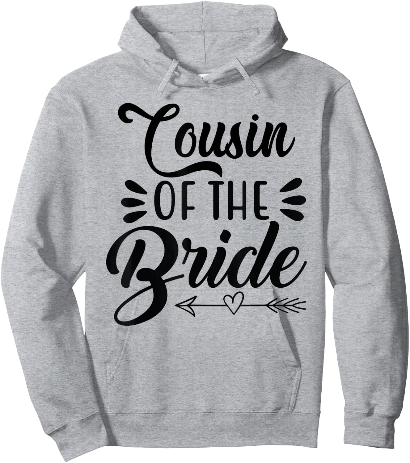 Cousin Of The Bride Wedding Party Family Bridal Shower Groom Hoodie - Hoodie | Ash