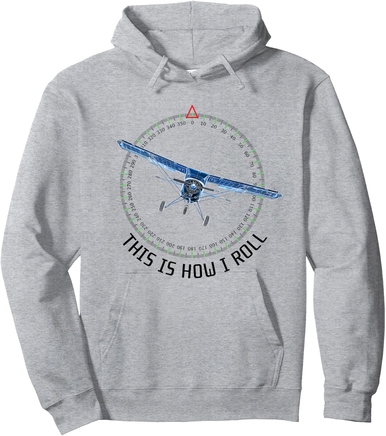 This Is How I Roll Funny Pilot Aviation Airplane Hoodie - Hoodie | Ash