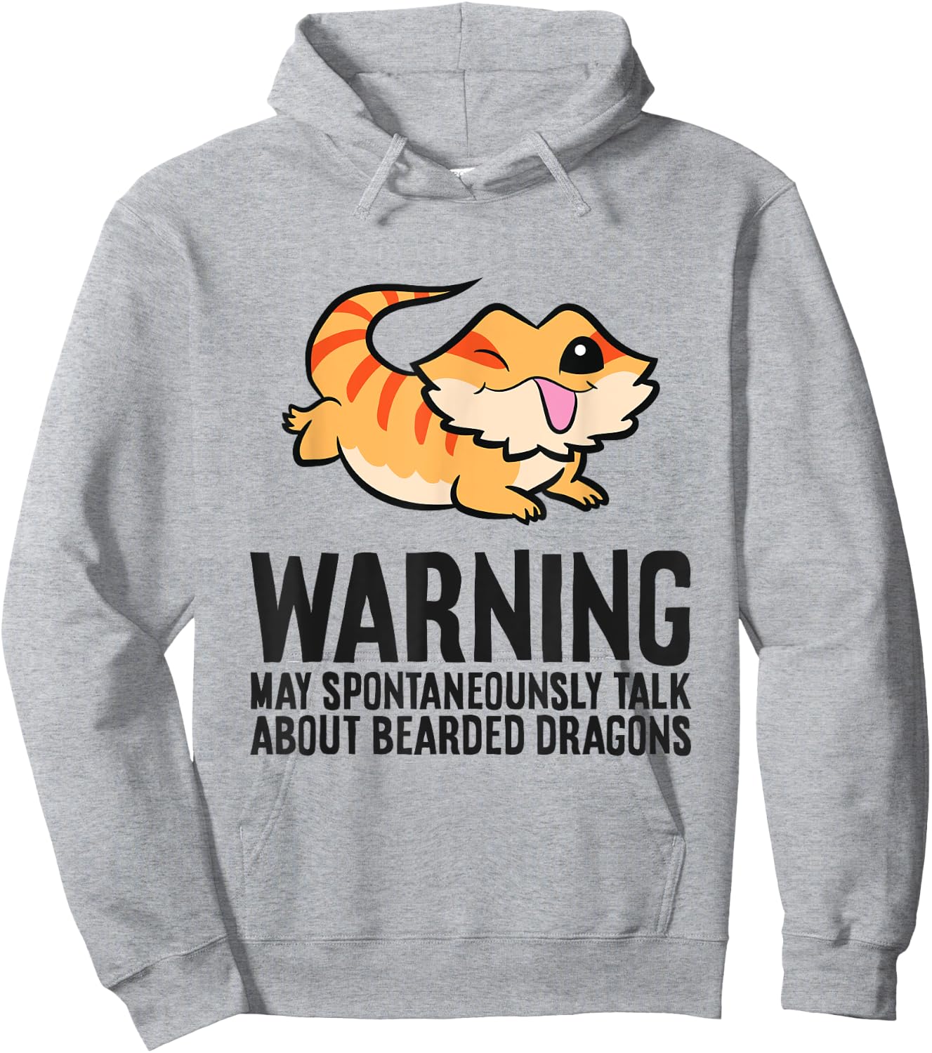 Warning May Spontaneously Talk About Bearded Dragons Hoodie - Hoodie | Ash