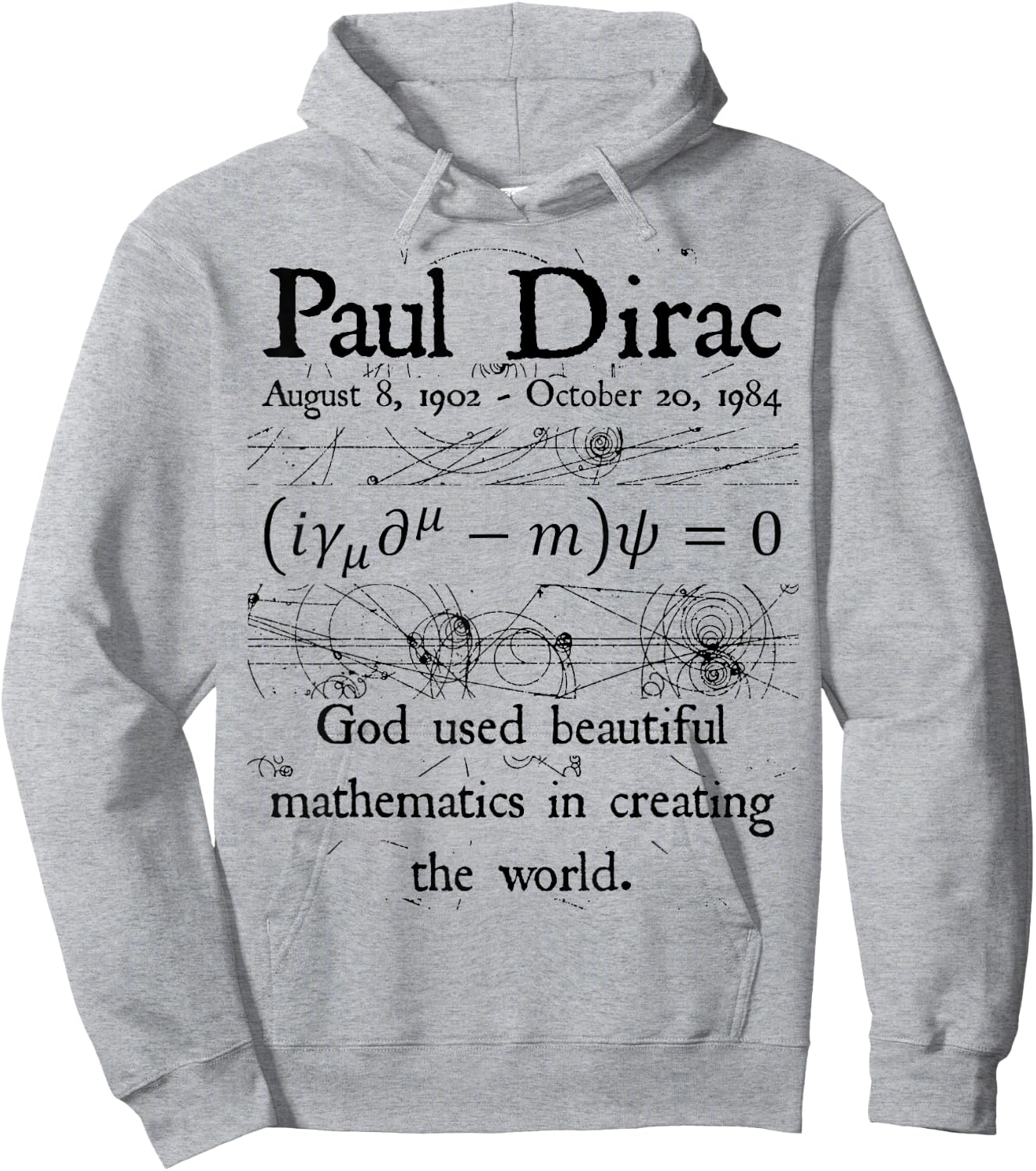 Funny Nerdy Dirac Equation God Beautiful Mathematics Teacher Hoodie - Hoodie | Ash