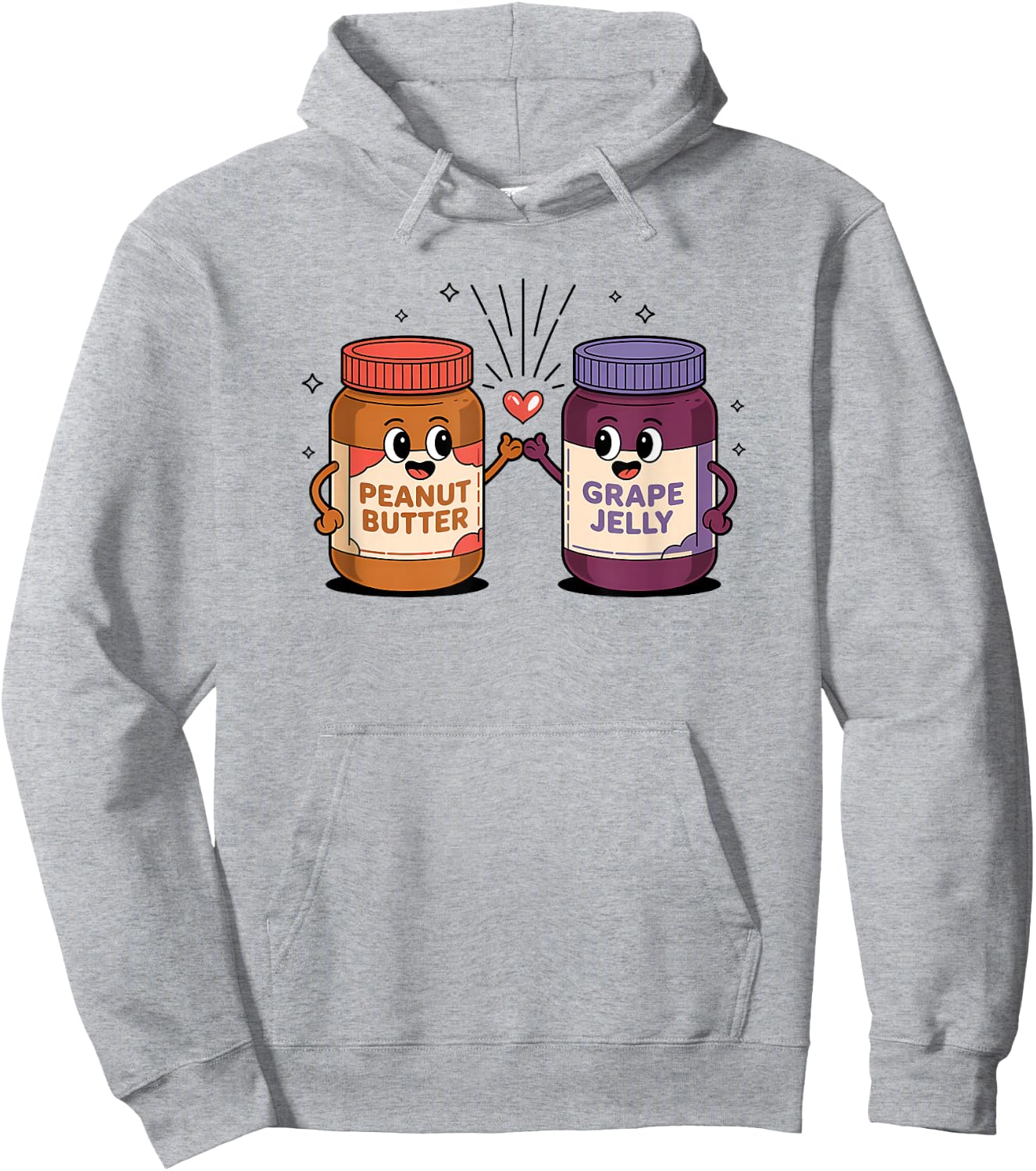 Peanut Butter Jelly best friends love cute kids Hoodie - Hoodie | Ash