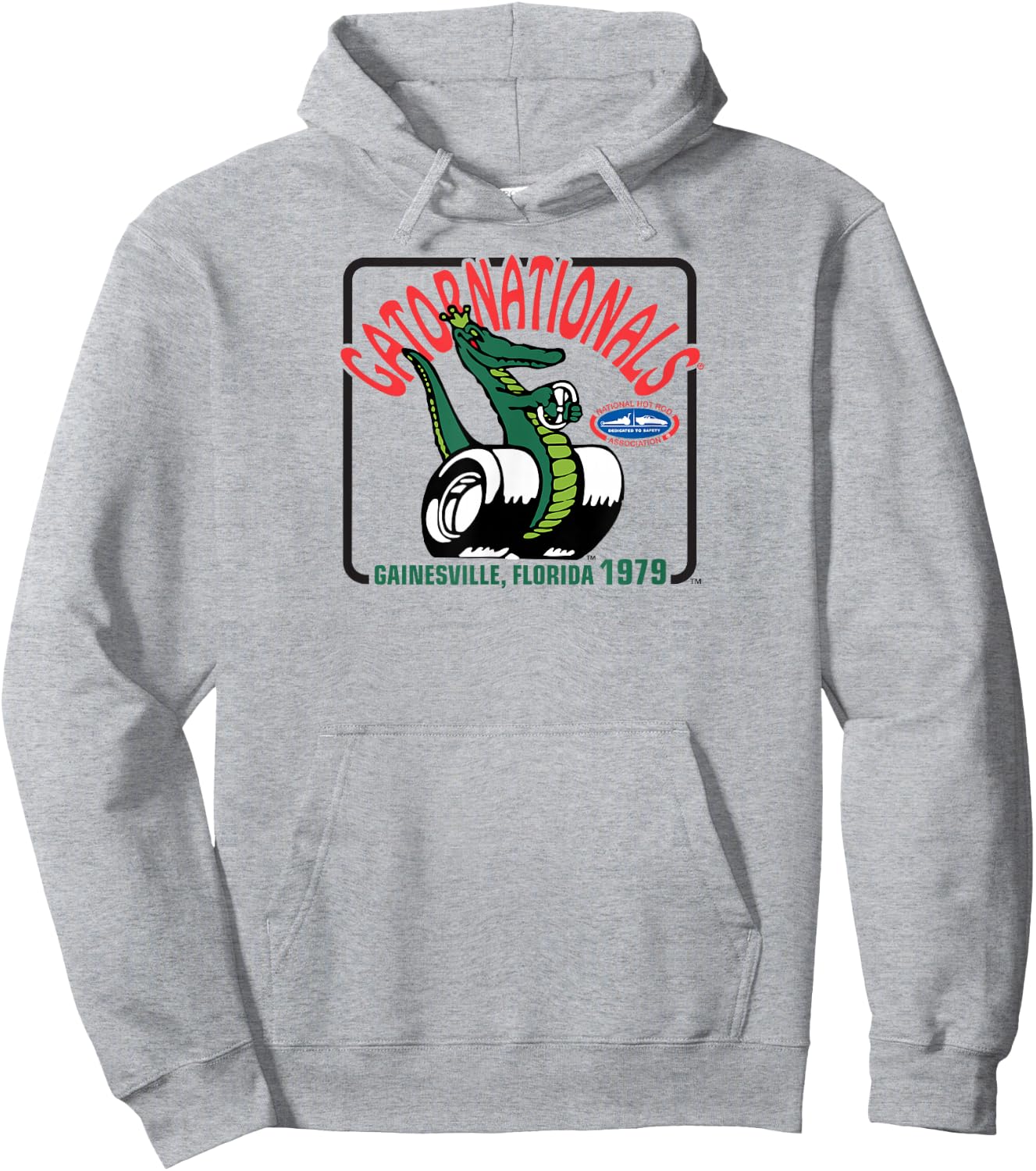 NHRA 1979 Gatornationals Hoodie - Hoodie | Ash