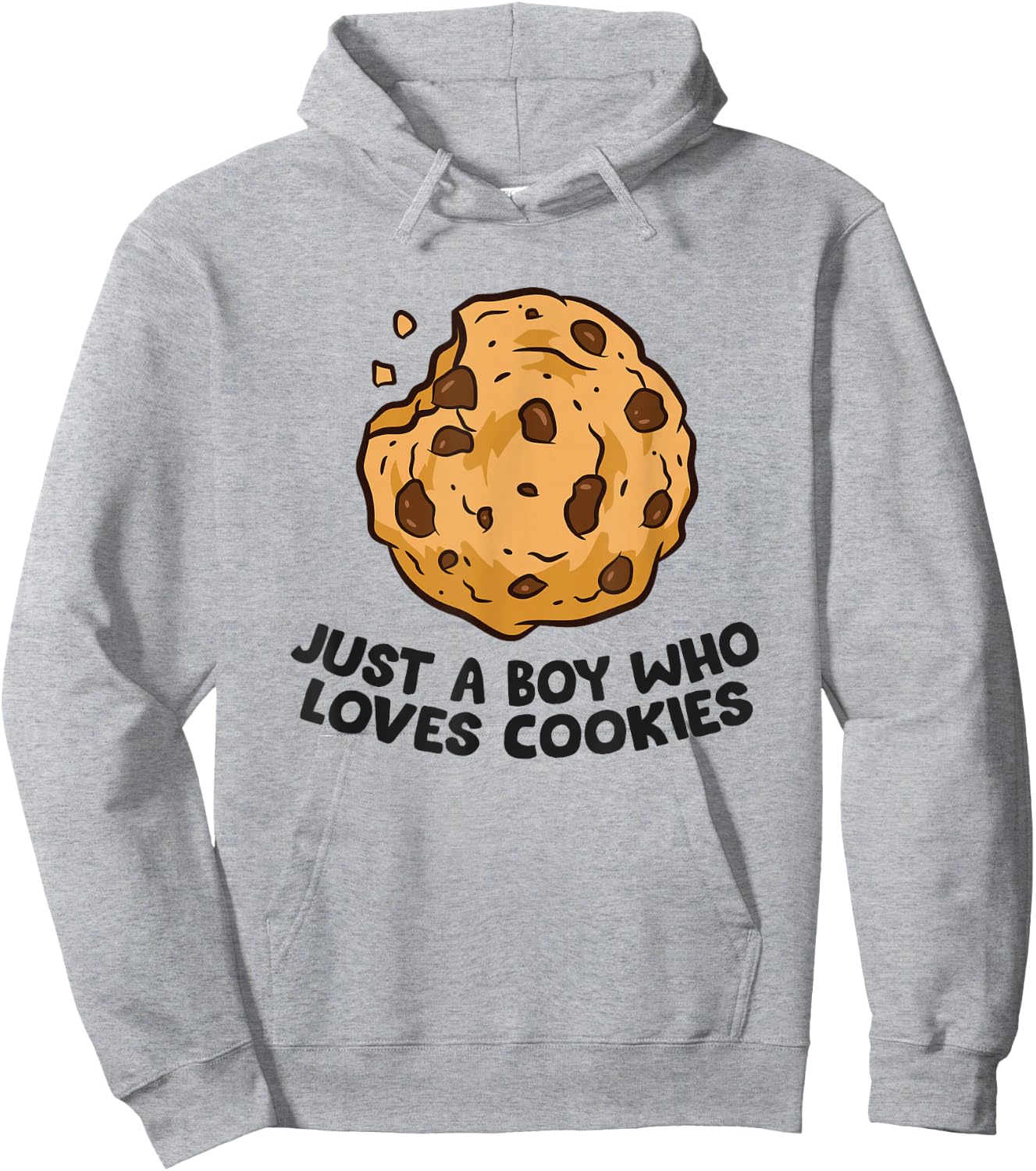Just a Boy Who Loves Cookies Funny Chocolate Chip Cookies Hoodie - Hoodie | Ash