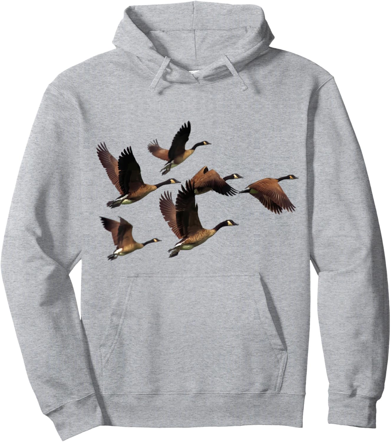 Flying Canadian Goose Hoodie - Hoodie | Ash