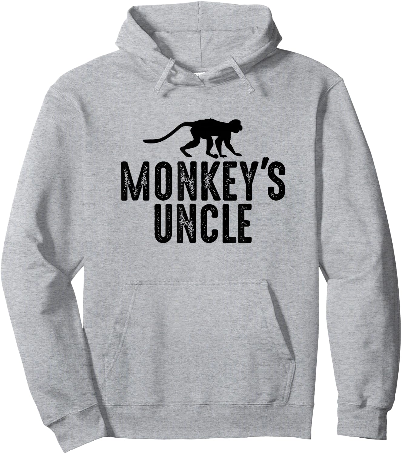 Monkey's Uncle - Funny Monkey Lover Gift Jungle Animal Lover Hoodie - Hoodie | Ash