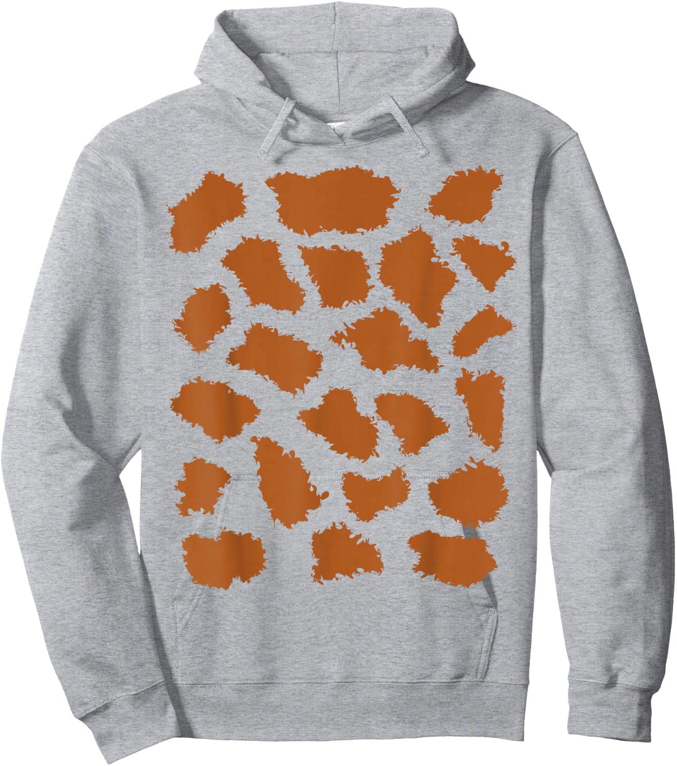 Giraffe Print Trick or Treat Animal Halloween Costume Hoodie - Hoodie | Ash