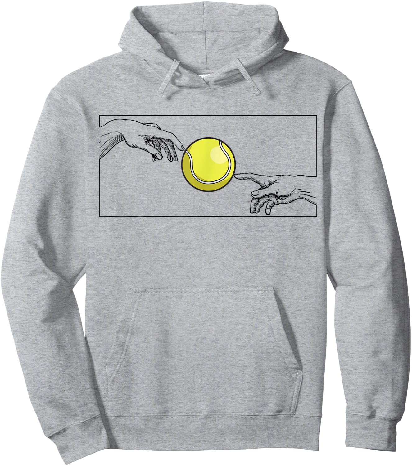Tennis Ball for Tennis Players Tennis Player Tennis Hoodie - Hoodie | Ash