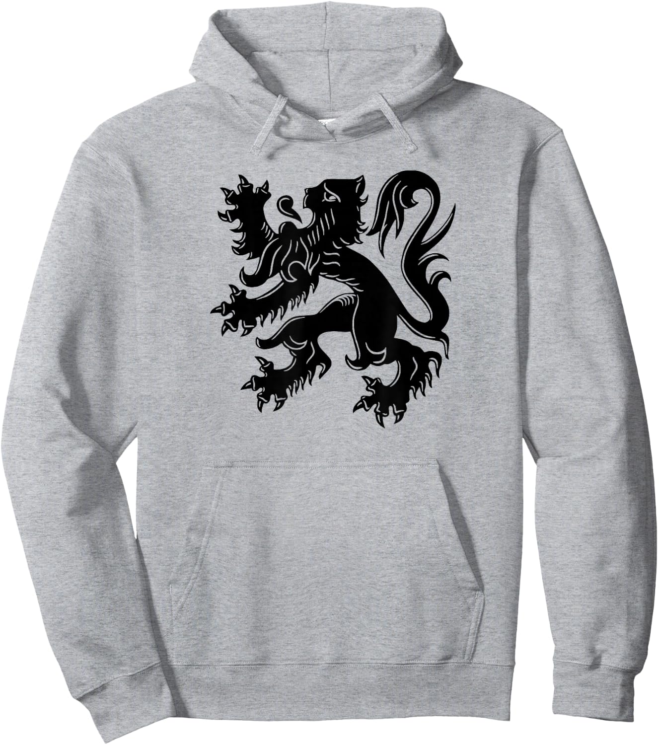 Flanders Belgium Flag Flemish Lion Brussels Hoodie - Hoodie | Ash