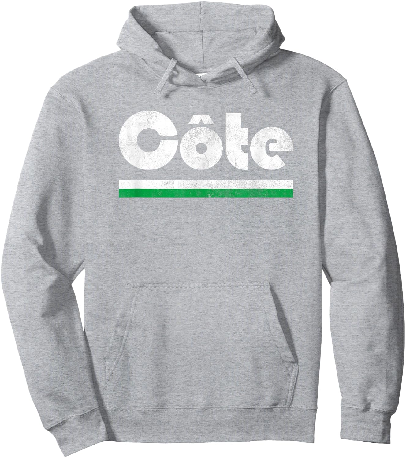 Ivory Coast Côte D'Ivoire Fan Retro Vintage Flag Hoodie - Hoodie | Ash