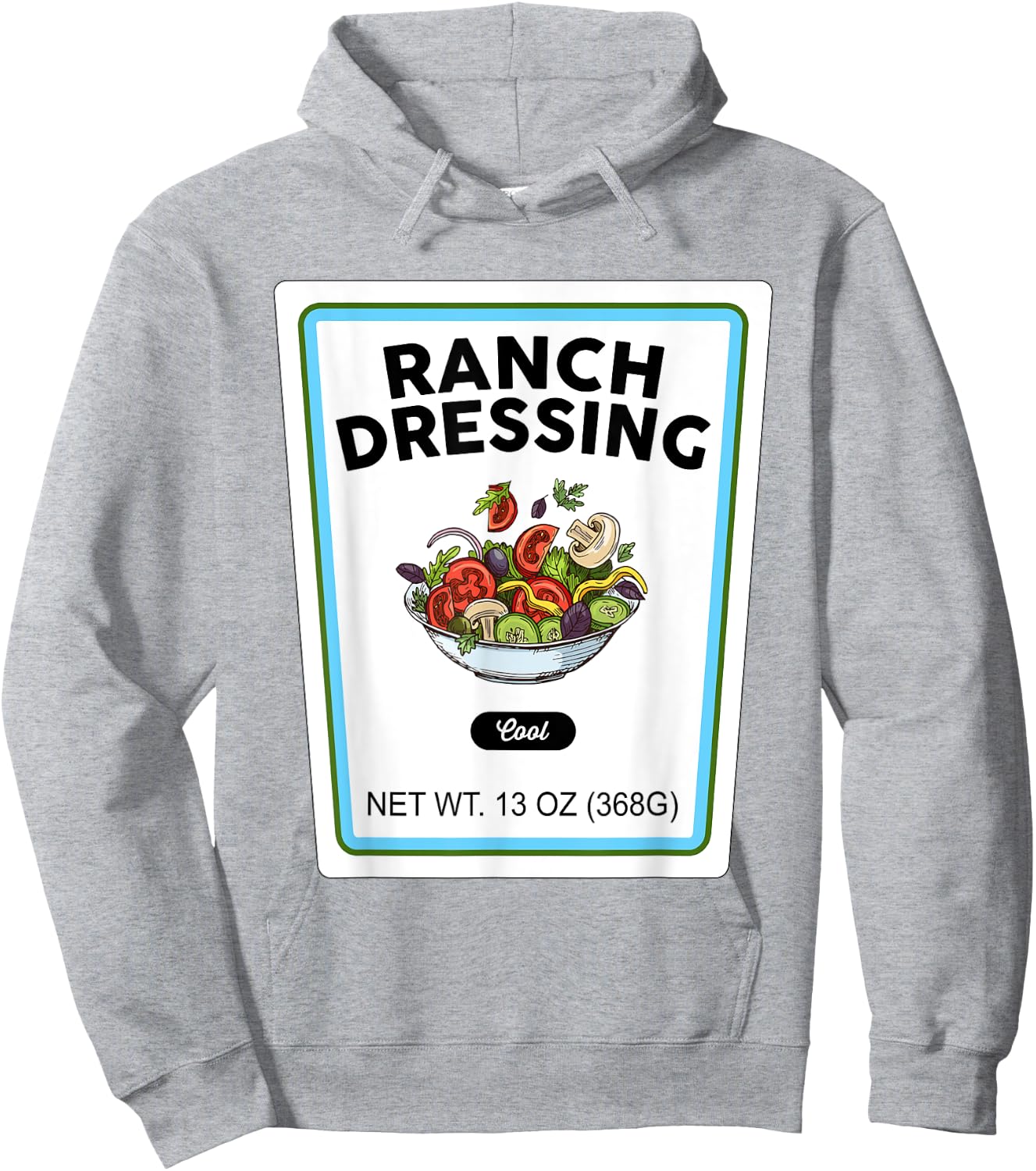 Halloween Matching Costume Ranch Dressing Bottle Label Hoodie - Hoodie | Ash