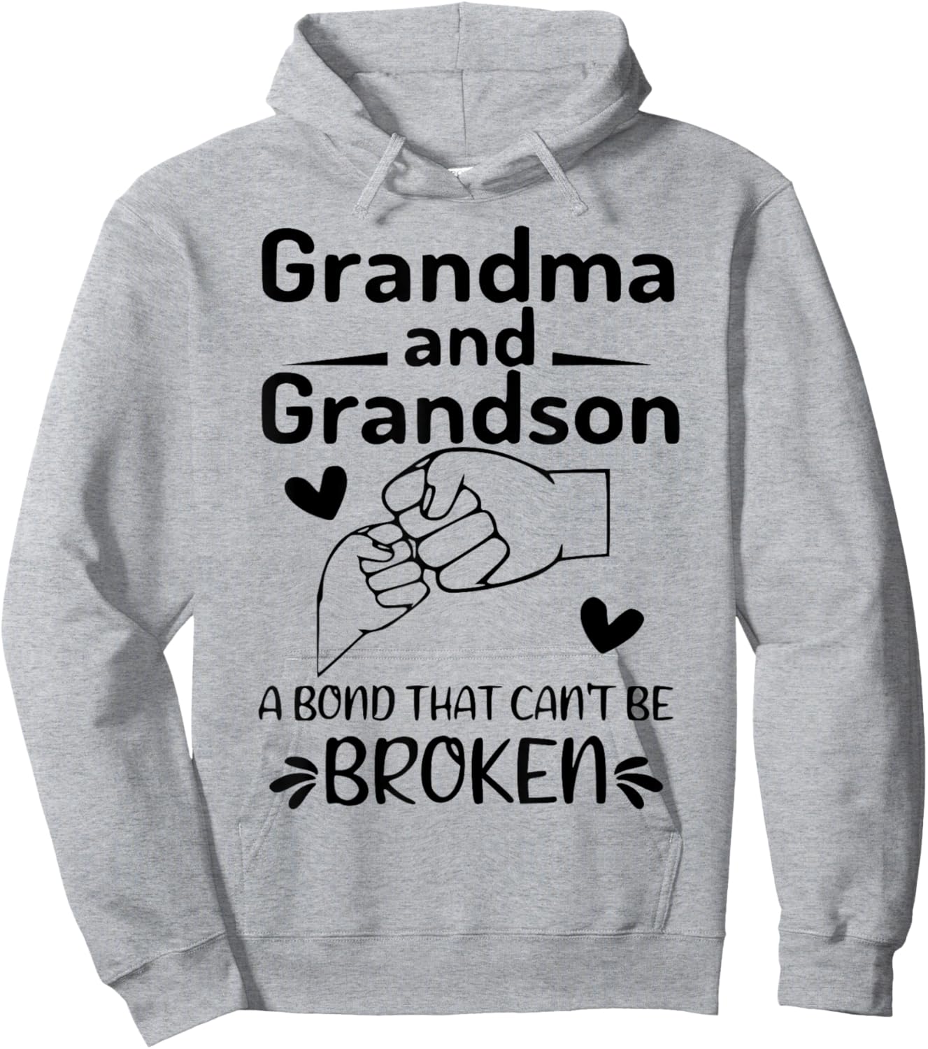 Grandma And Grandson A Bond That Can't Be Broken Hoodie - Hoodie | Ash