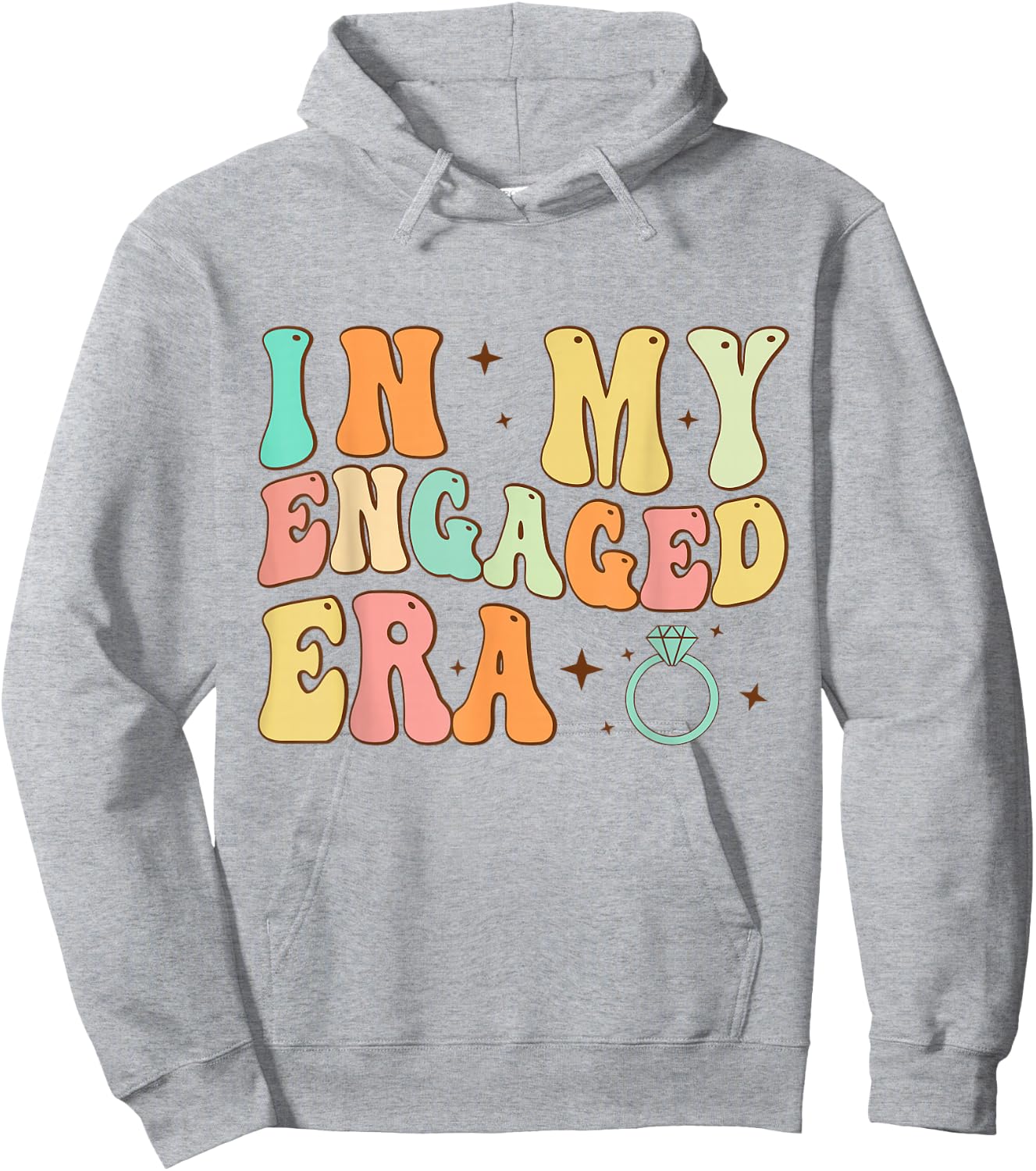 In My Engaged Era Funny Engagement for Engaged Couples Hoodie - Hoodie | Ash