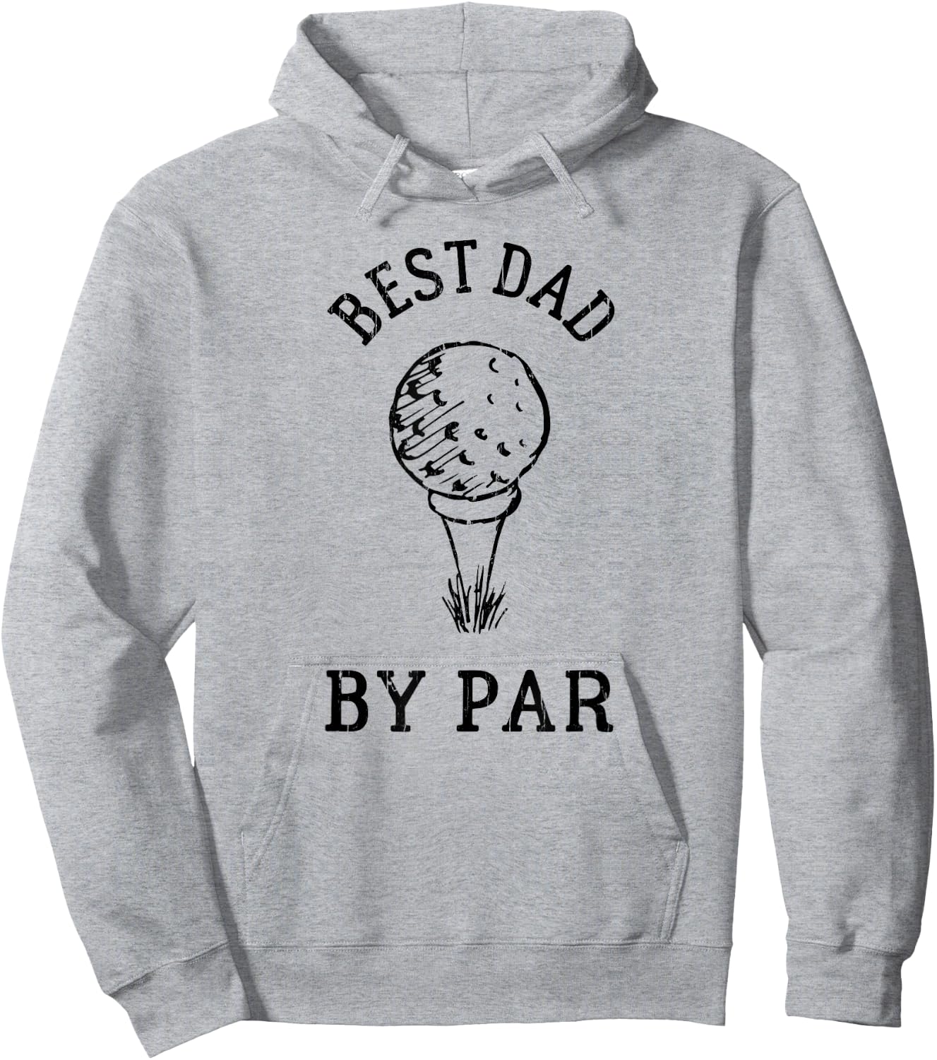 Best Dad By Par, Funny Golf, Matching Father And Kid Hoodie - Hoodie | Ash