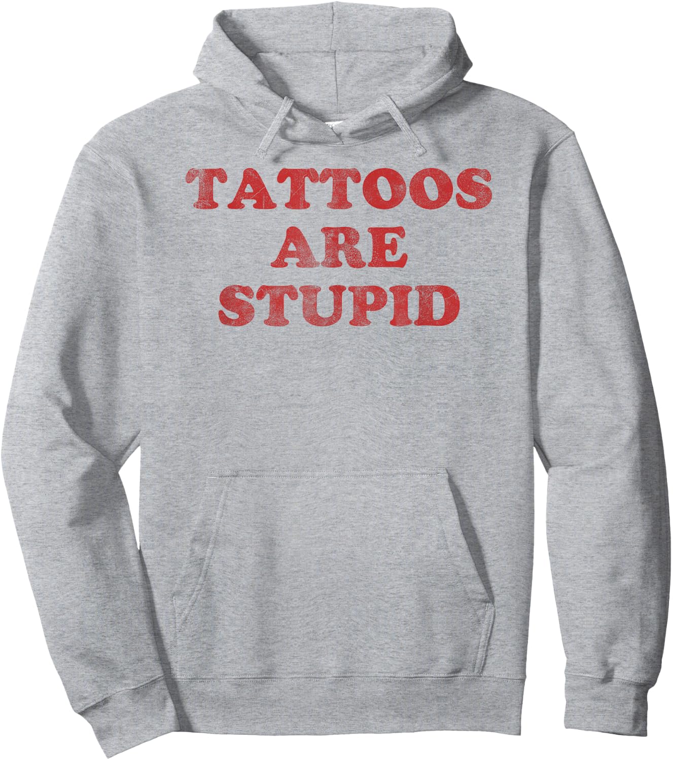 Tattoo Artist Gift Funny Tattooist Shirt Tattoos are Stupid Hoodie - Hoodie | Ash
