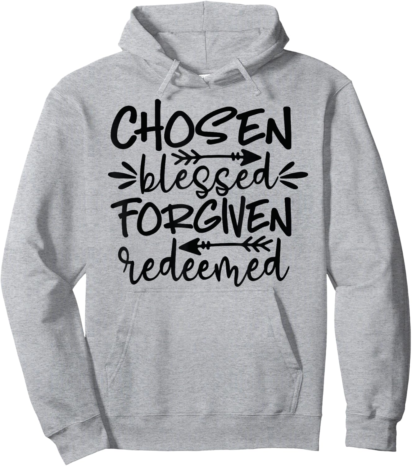 Chosen Blessed Forgiven Redeemed Hoodie - Hoodie | Ash
