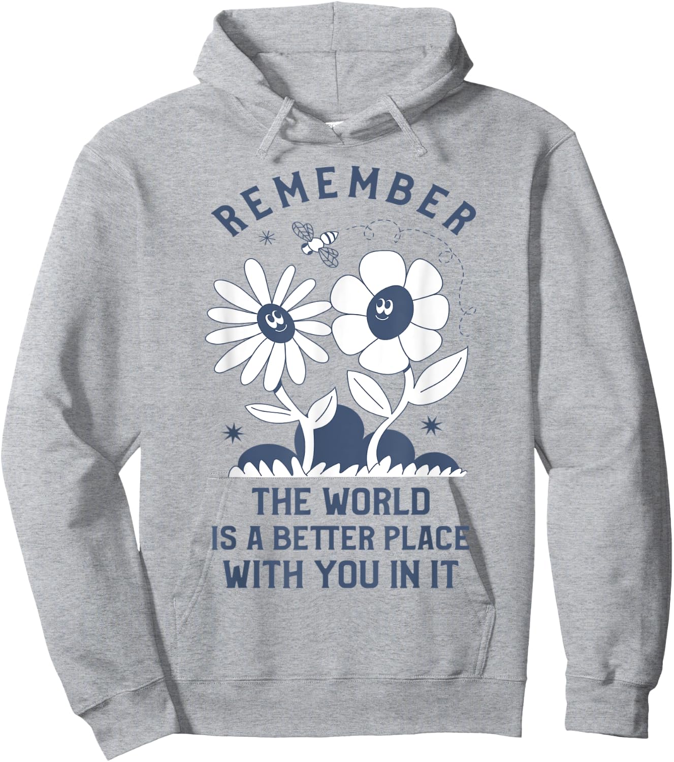 The World is a Better place with You In It Aesthetic Hoodie - Hoodie | Ash