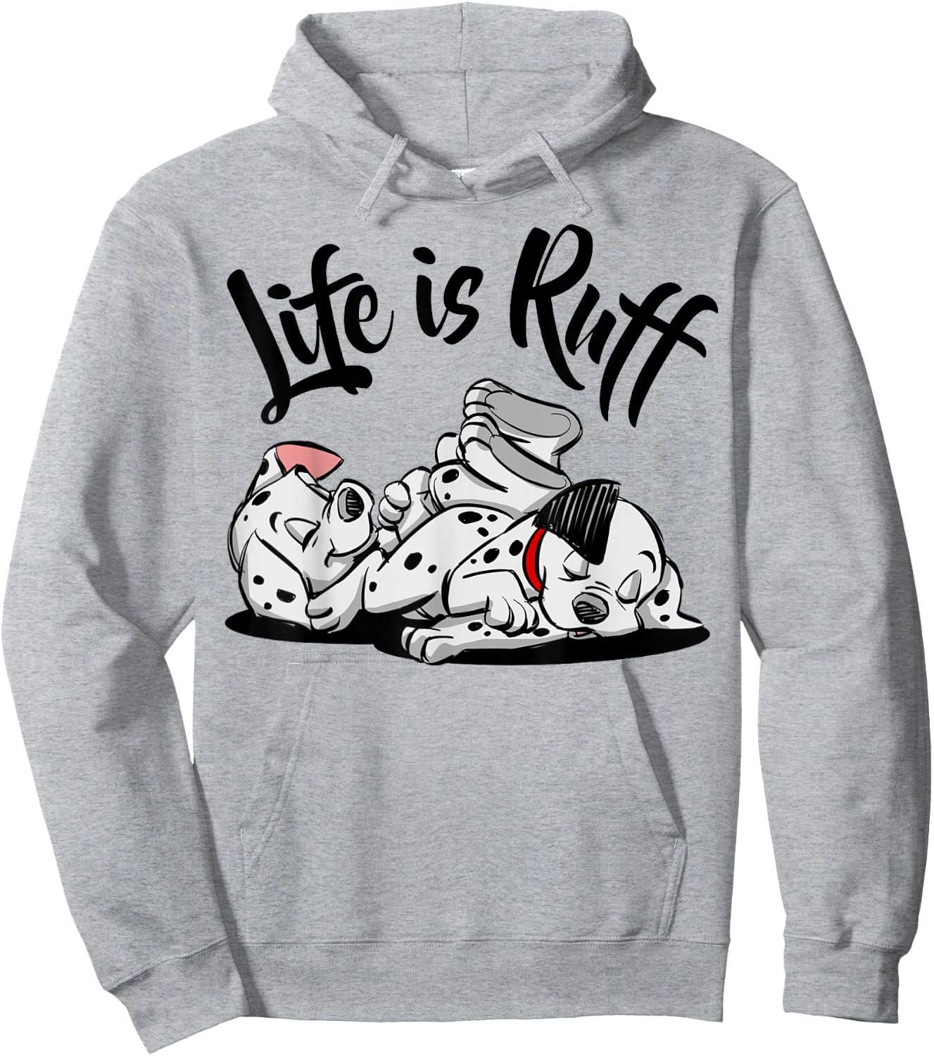 Disney 101 Dalmatians Life Is Ruff Hoodie - Hoodie | Ash